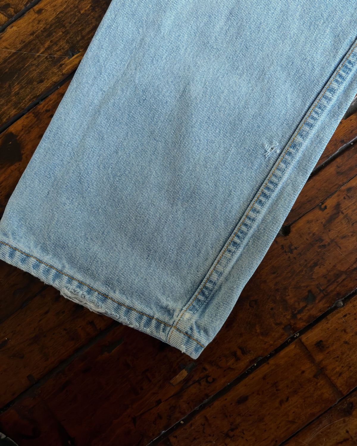 Vintage 90s Levis 505 Red Tab Regular Fit Straight Leg Light Wash Denim Pants Size 36