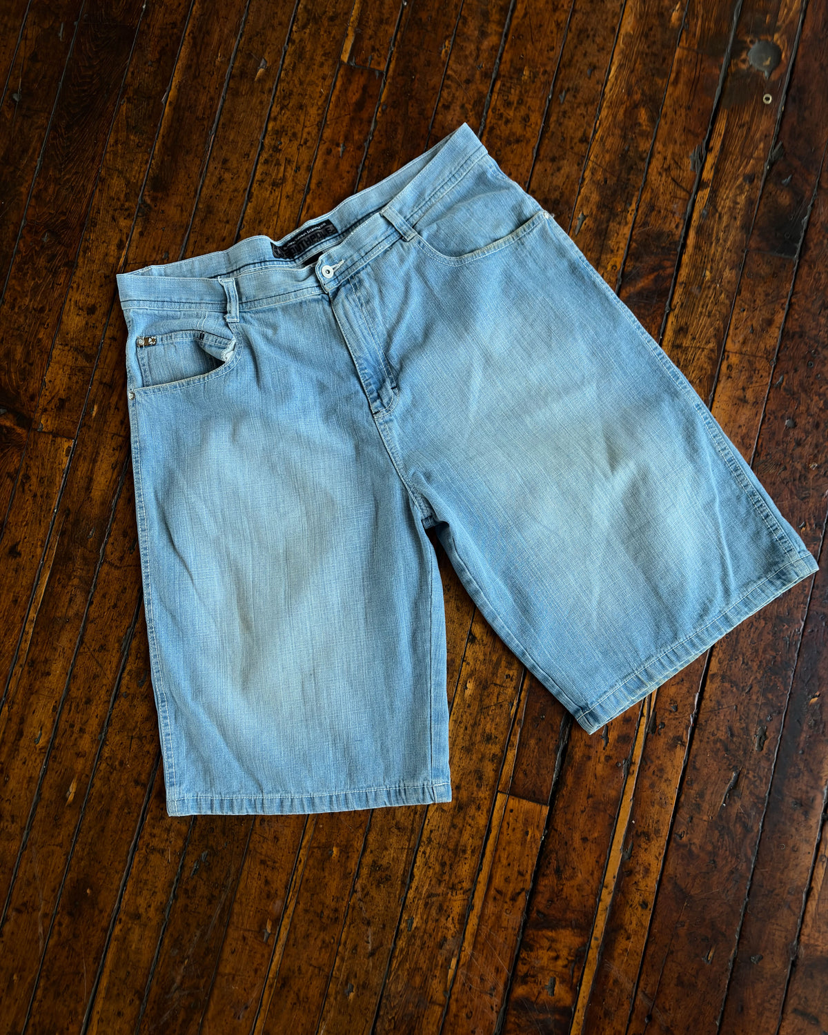 Vintage Y2K Southpole Light Wash Denim Shorts Size 42