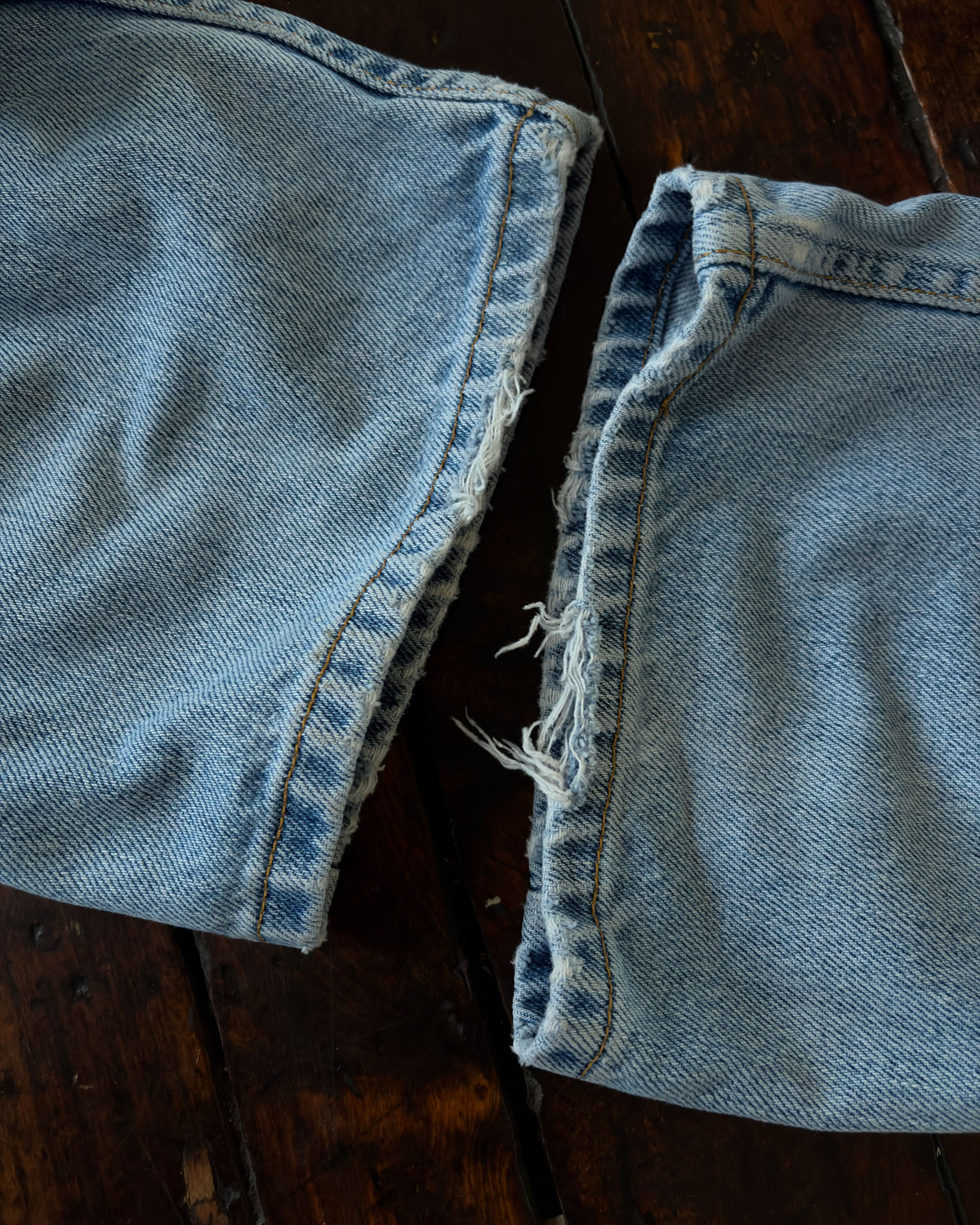Vintage 90s Levis Red Tab 505 Regular Fit Straight Leg Light Wash Denim Pants Size 36