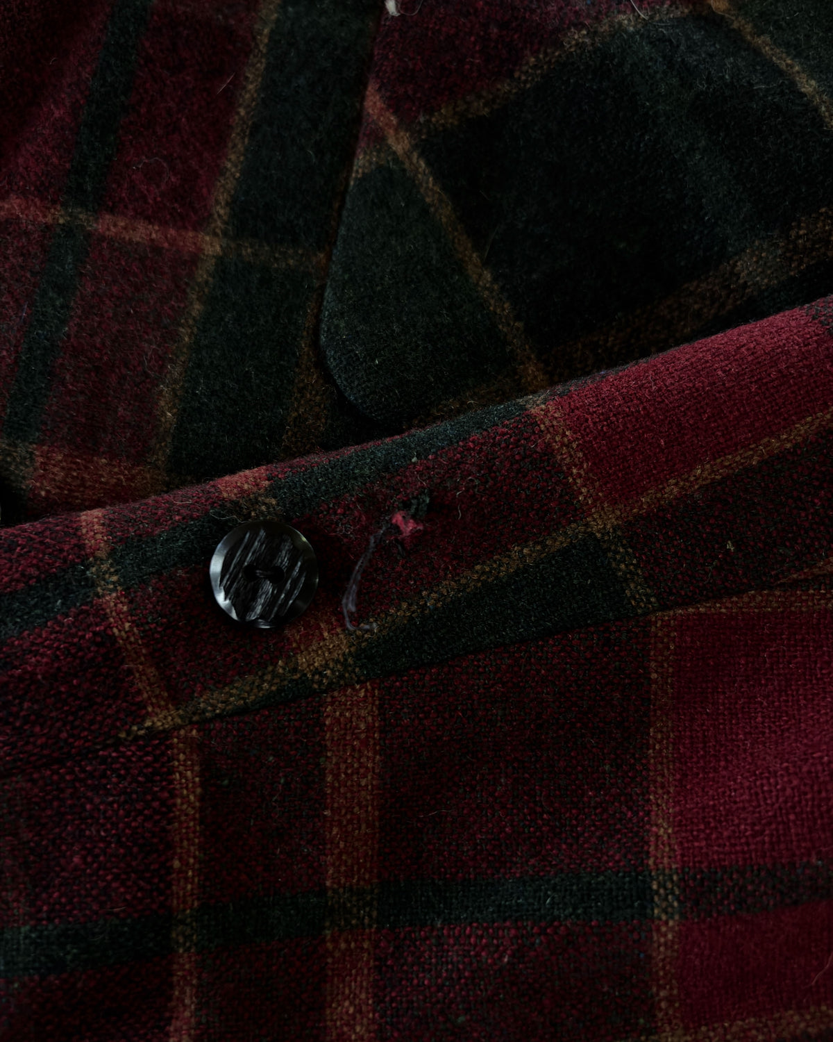 Vintage 50s Merrill Woolens Plaid Blazer Size Large