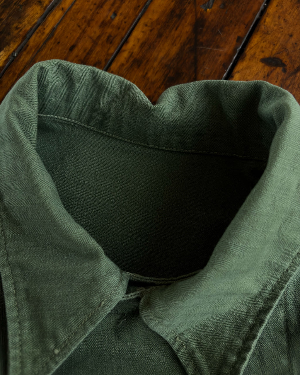 Vintage 70s Reproduction M-43 Herringbone Twill Jacket Size Large