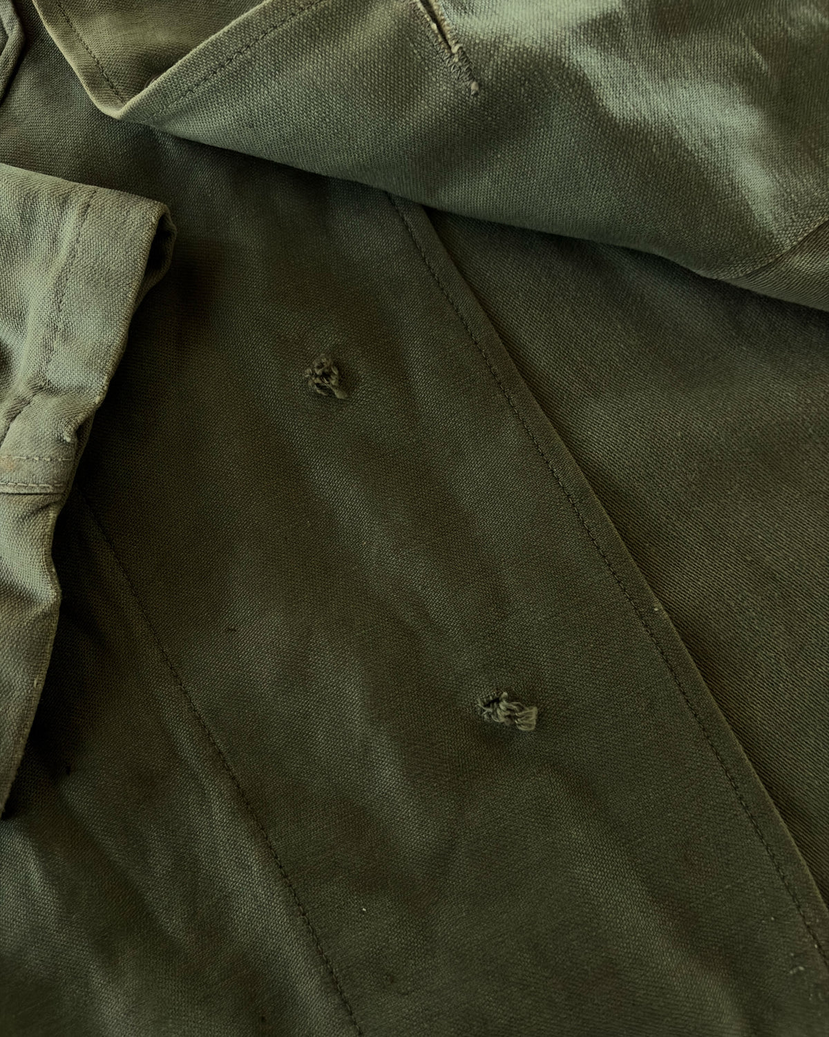 Vintage 60s OG 107 US Army Button Up Shirt Size Large