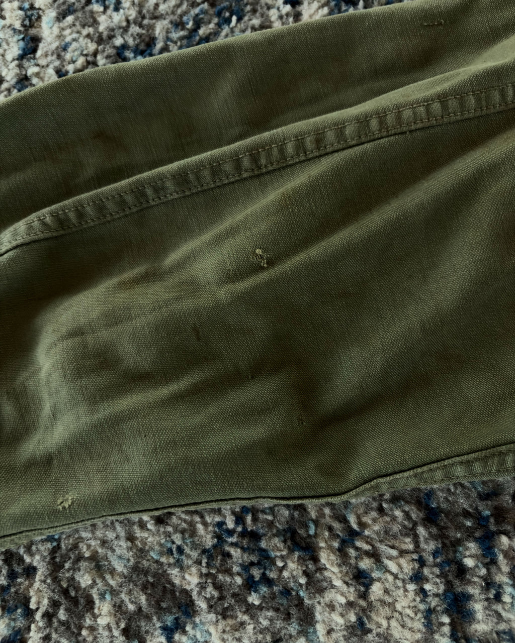Vintage 60s OG 107 US Army Button Up Shirt Size Large
