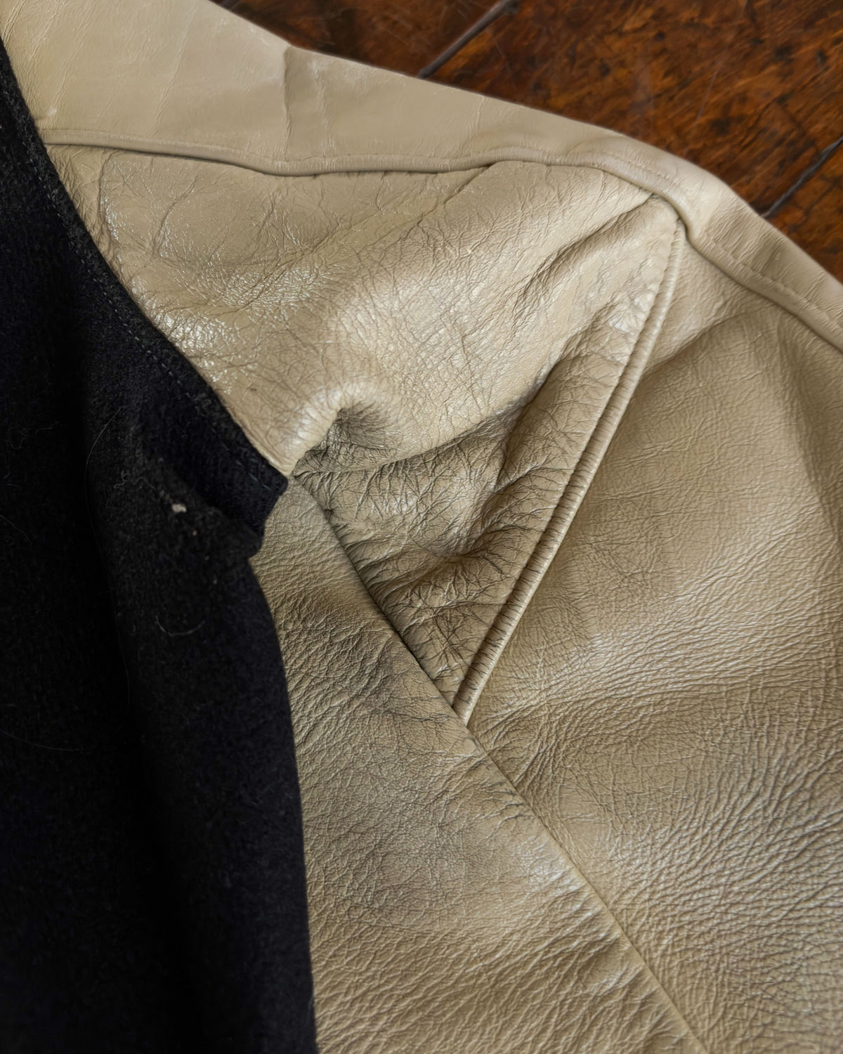 Vintage 70s Embroidered W Letterman Varsity Jacket Size 38
