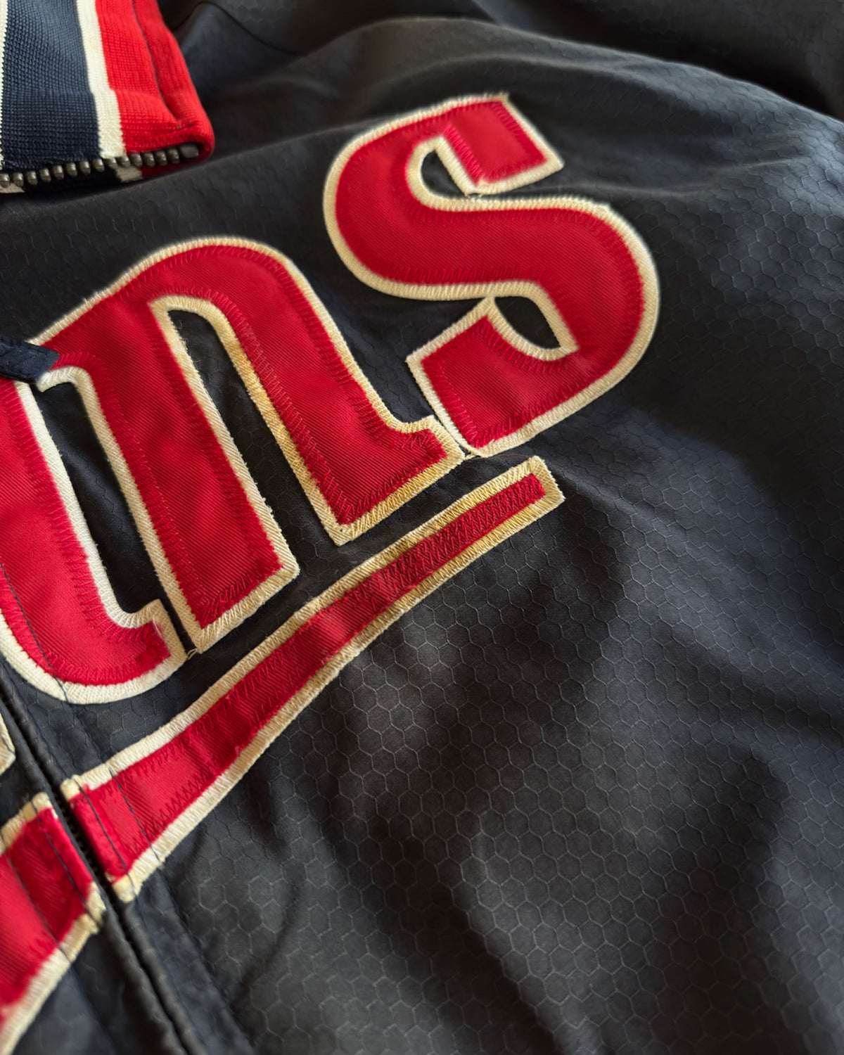 Vintage Minnesota Twins MLB Full Zip Baseball Bomber Jacket Size Medium