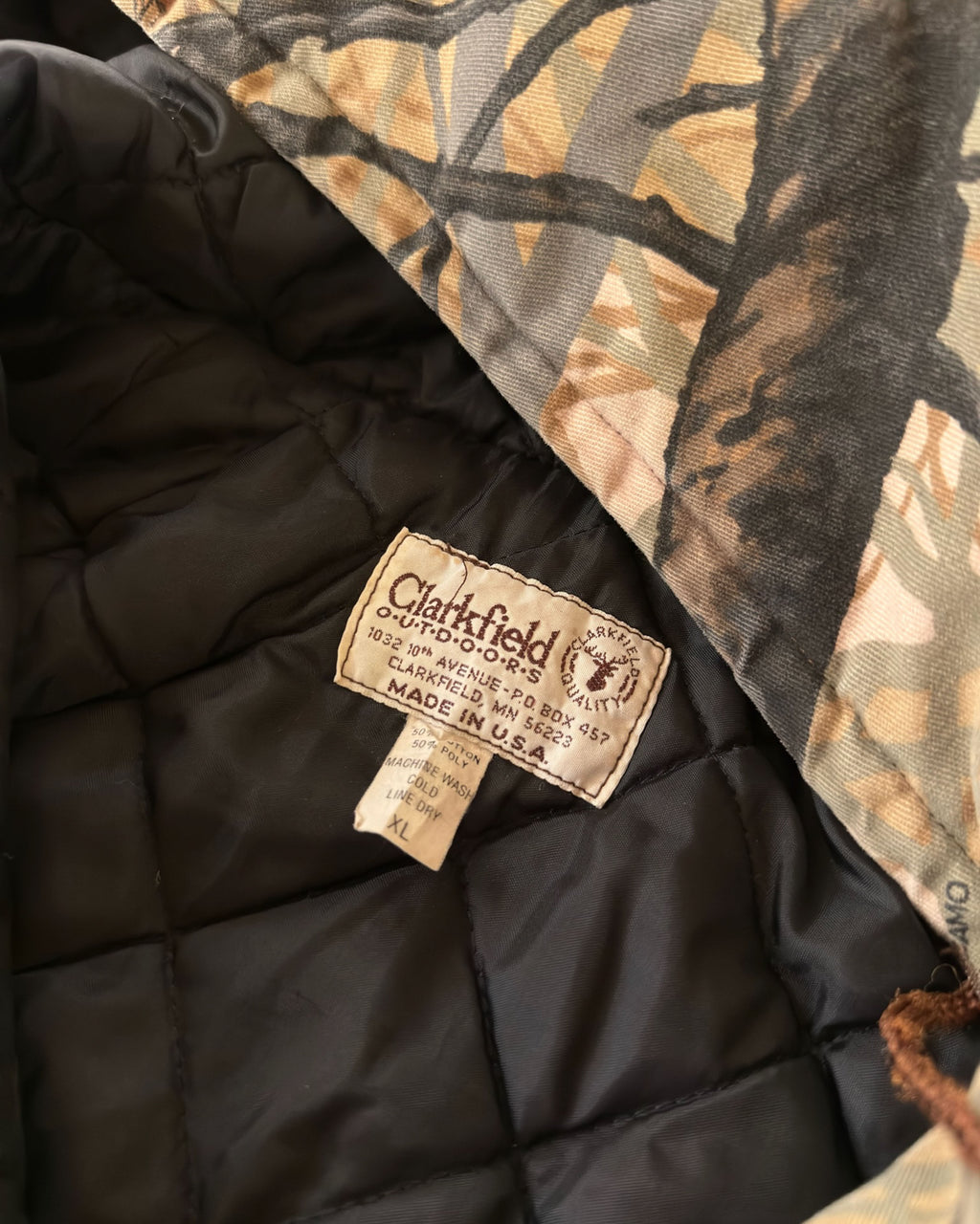 Vintage 80s/90s Skyline Apparition Camo Full Zip Hooded Hunting Jacket Size XL