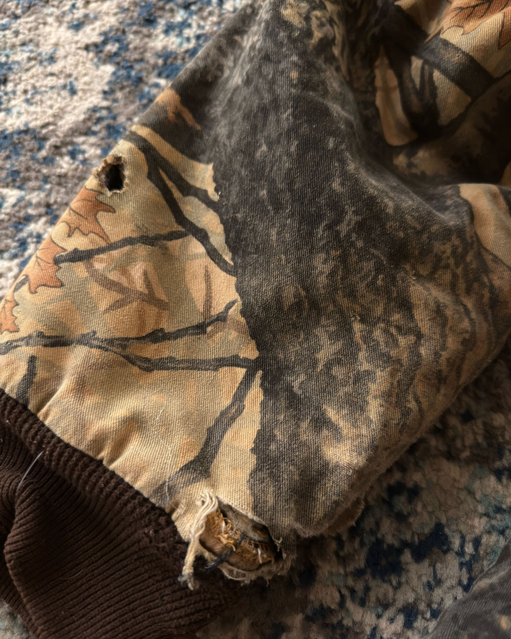 Vintage 80s/90s Skyline Apparition Camo Full Zip Hooded Hunting Jacket Size XL