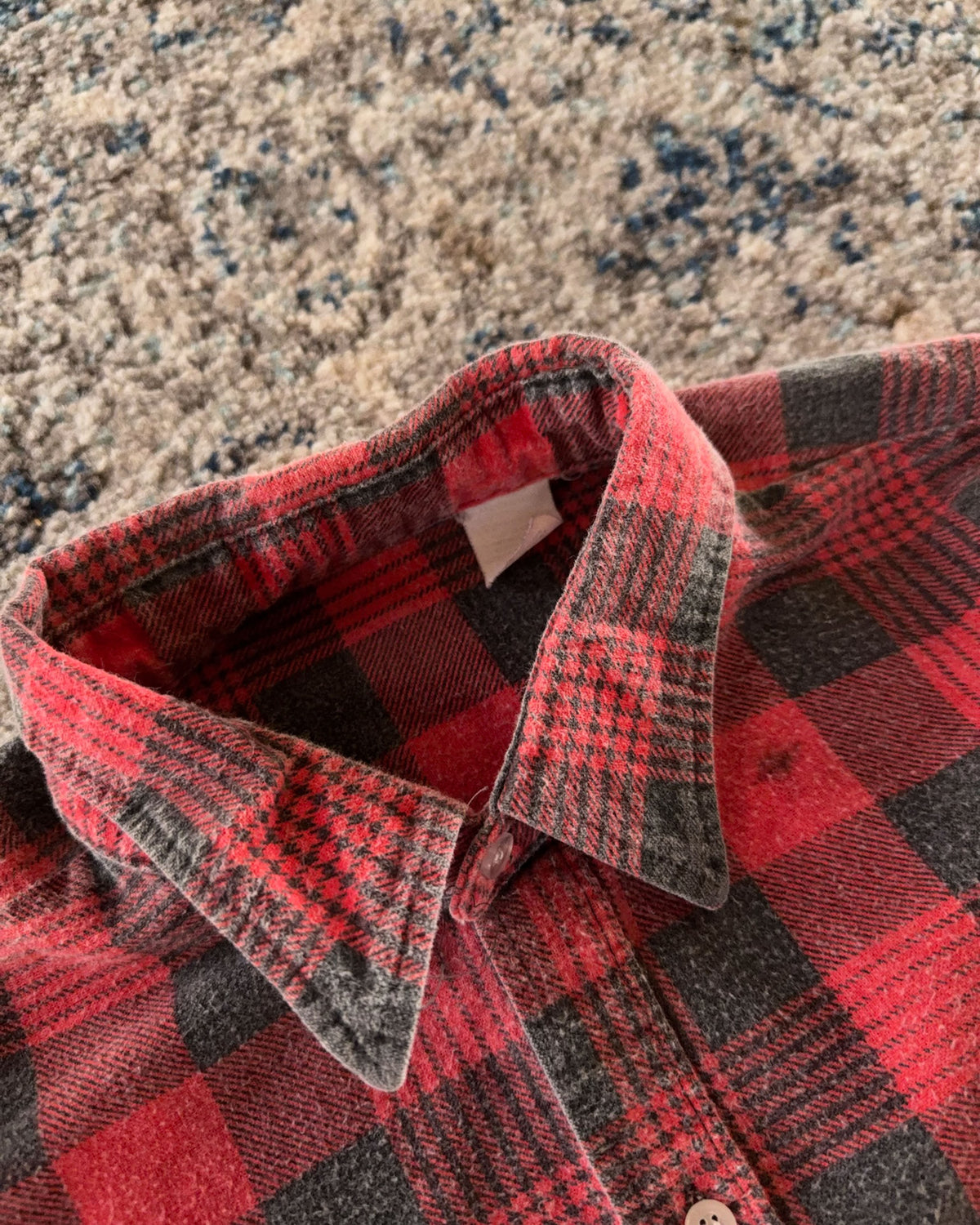 Vintage 80s/90s Plaid Print Long Sleeve Double Pocket Button Up Size XL