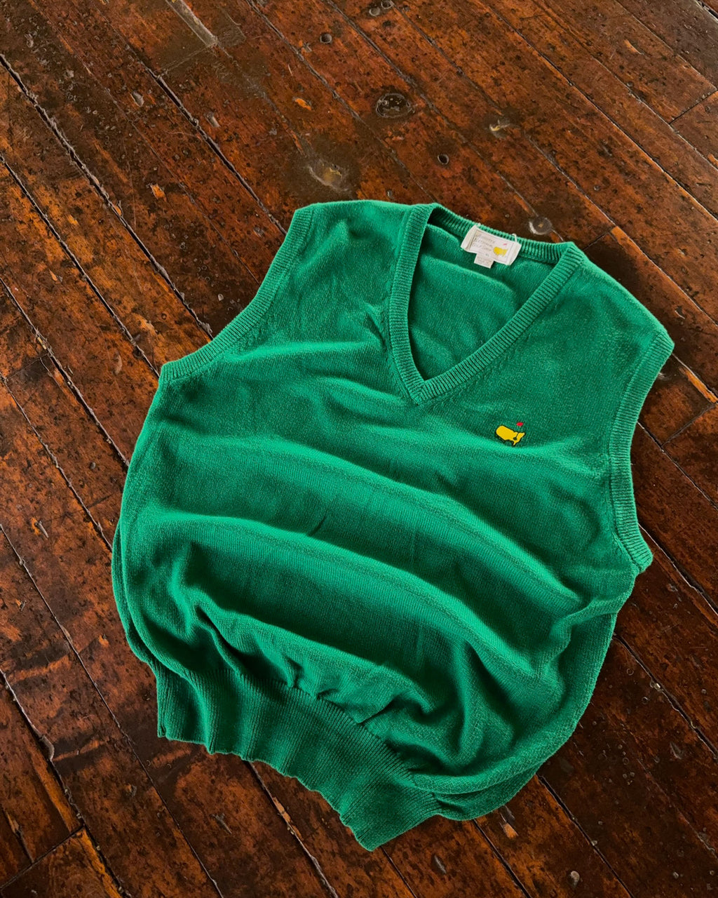 Vintage 90s Golf The Master Embroidered Logo Pullover Knit Sweater Vest Size XL