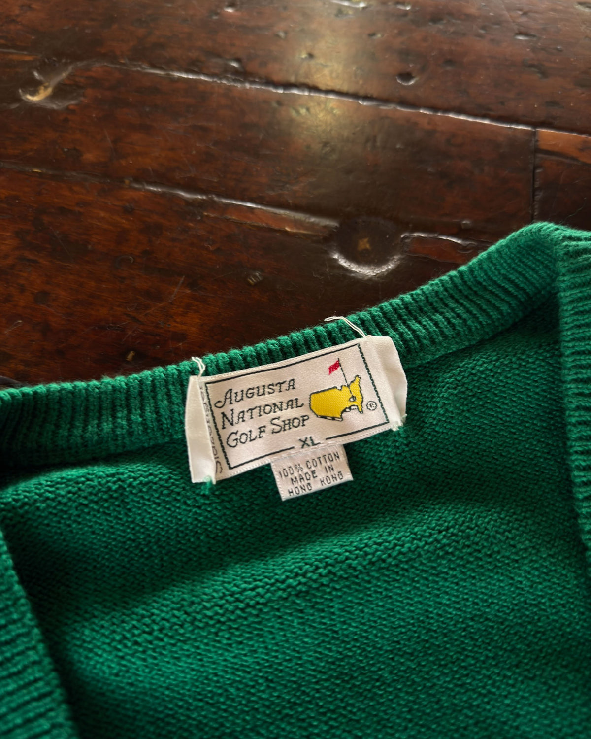 Vintage 90s Golf The Master Embroidered Logo Pullover Knit Sweater Vest Size XL