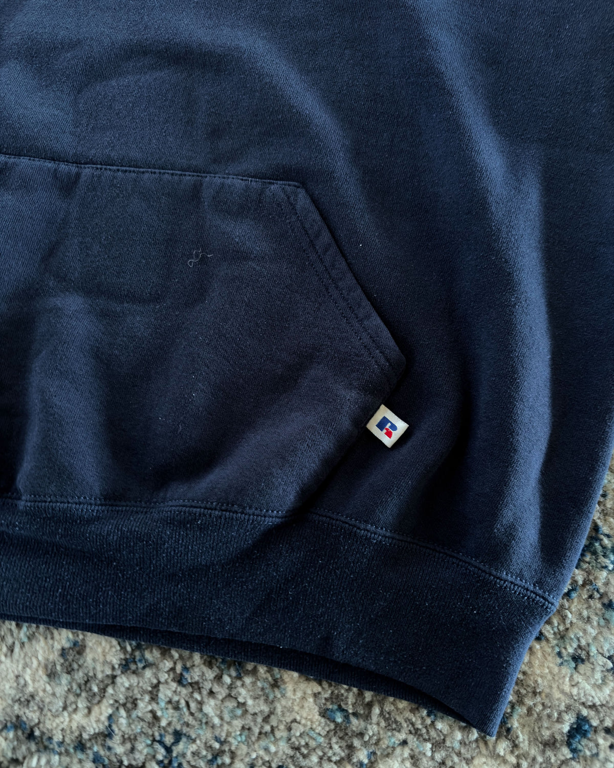 Vintage 90s Lifeguard Spellout Graphic Russell Athletics Hooded Sweatshirt Size XL