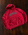 Vintage Rutgers NCAA Nike Embroidered Spellout Middle Swoosh Hooded Sweatshirt Size Large