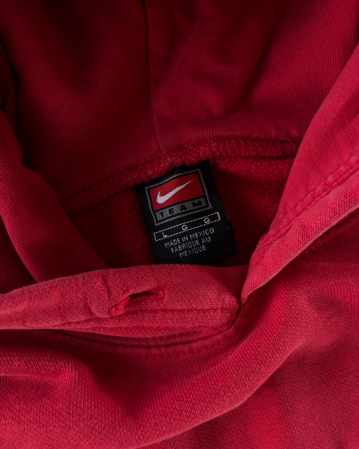 Vintage Rutgers NCAA Nike Embroidered Spellout Middle Swoosh Hooded Sweatshirt Size Large