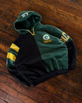 Vintage 90s Green Bay Packers NFL Starter Split Back Hooded Sweatshirt Size XL