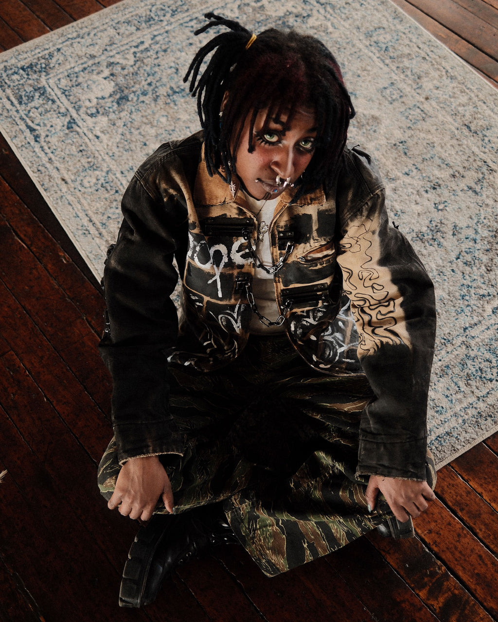 Dropspot X Dope Chief Carhartt Blanket Lined Canvas Detroit Jacket Size Large