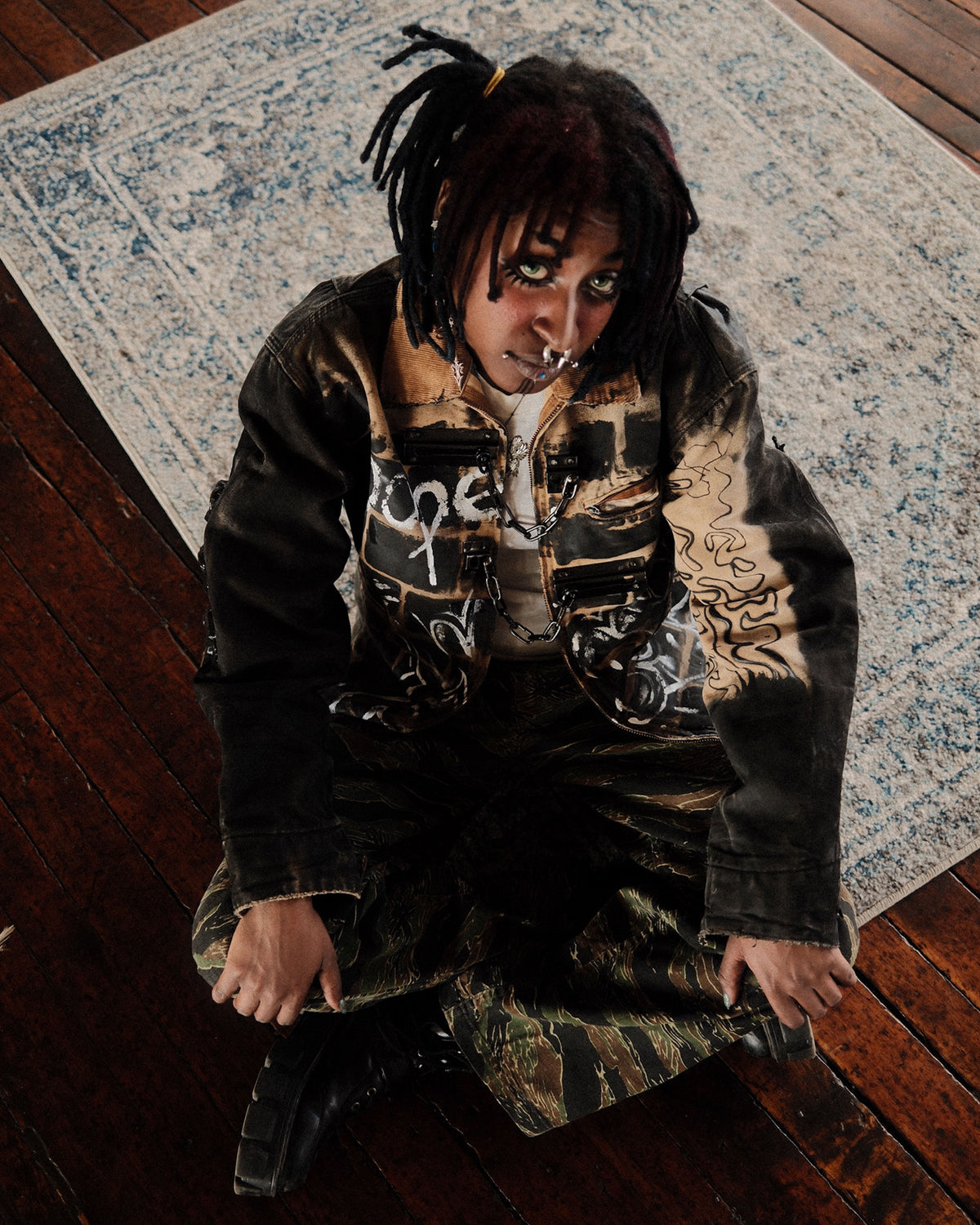 Dropspot X Dope Chief Carhartt Blanket Lined Canvas Detroit Jacket Size Large