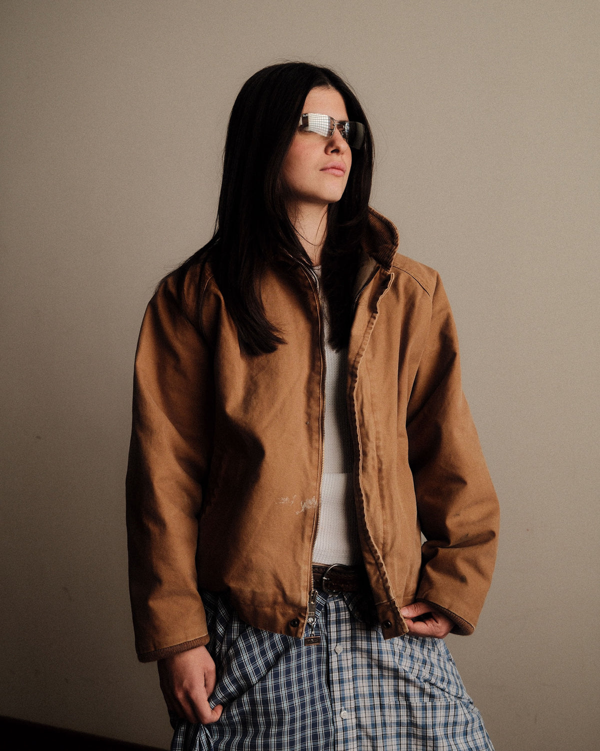 Vintage 80s/90s The Walls Insulated Canvas Workwear Detroit Style Work Jacket Size Large