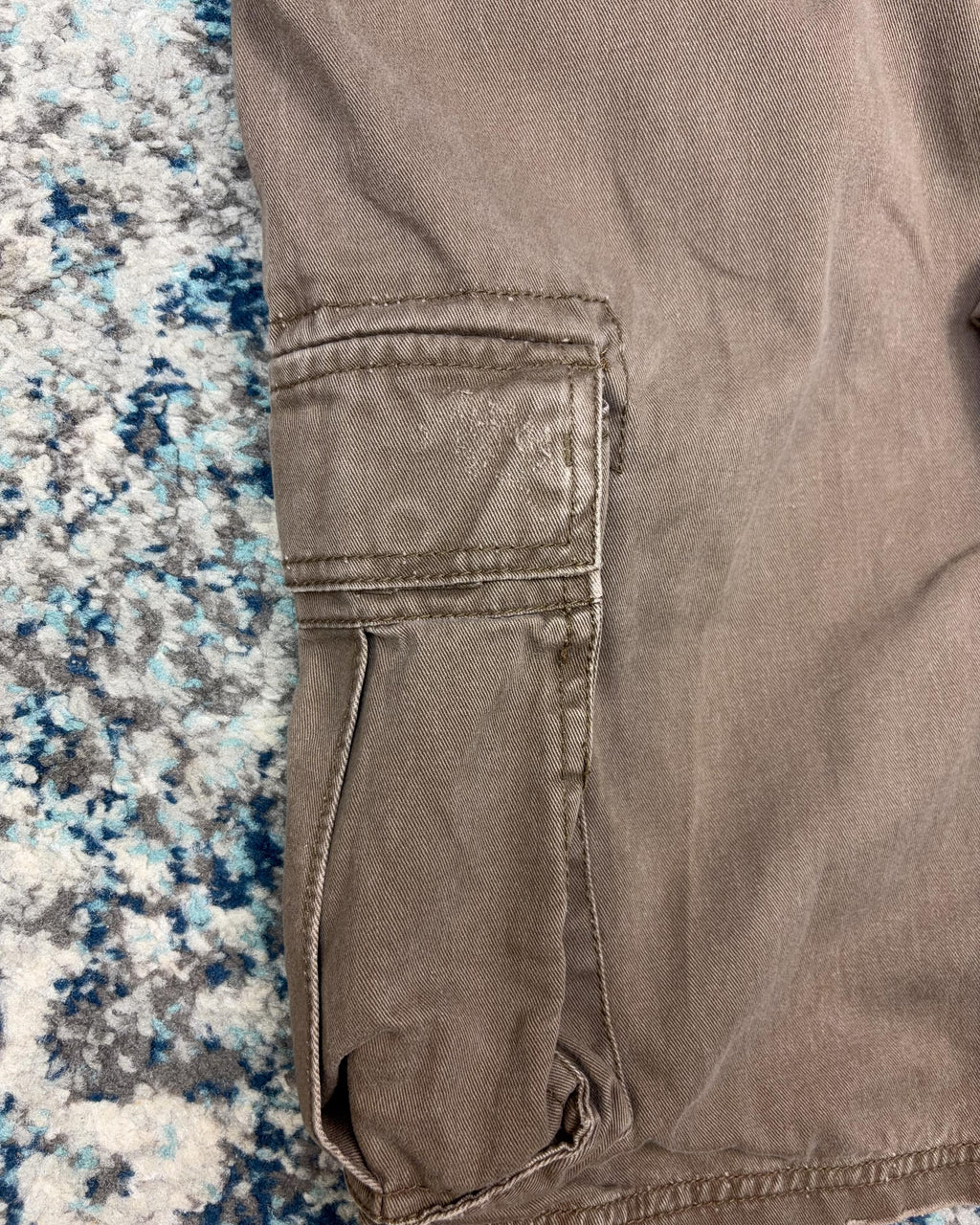 Vintage Y2K Pluggco Embroidered Logo Cargo Shorts Size 35