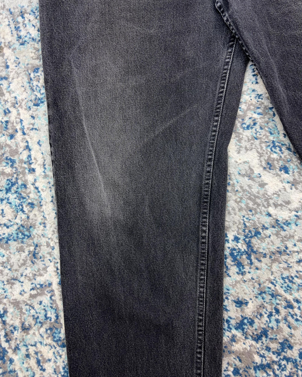 Vintage 90s Levis White Tab Relaxed Fit Straight Leg Black Denim Pants Size 40