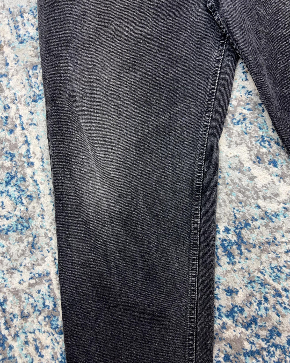 Vintage 90s Levis White Tab Relaxed Fit Straight Leg Black Denim Pants Size 40