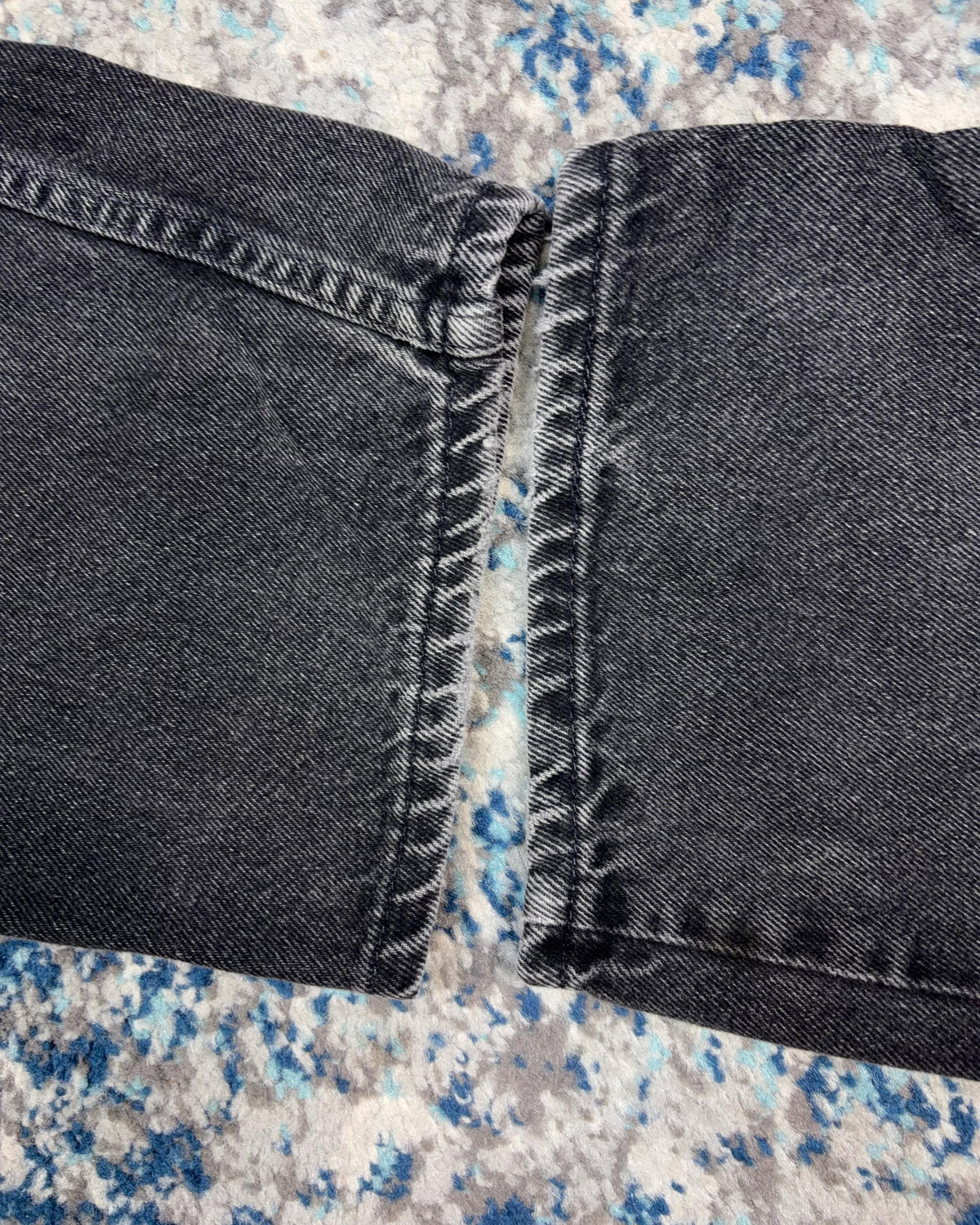 Vintage 90s Levis White Tab Relaxed Fit Straight Leg Black Denim Pants Size 40