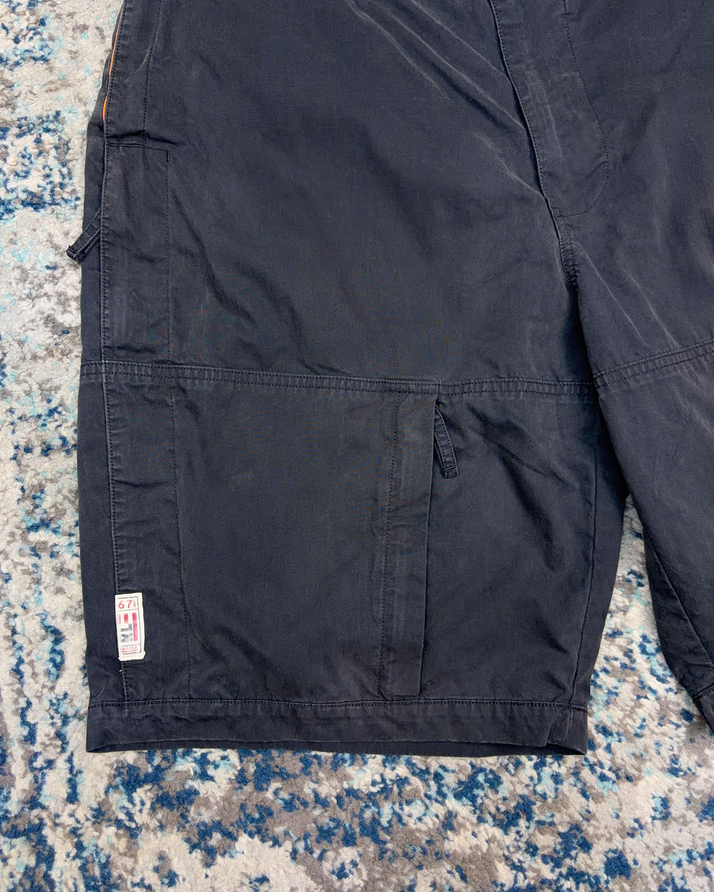 Vintage Polo Jeans Company Tactical Nylon Cargo Shorts Size 36