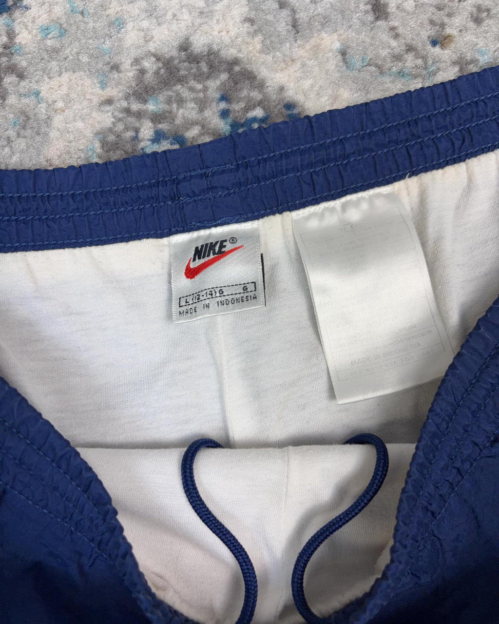Vintage Nike Embroidered Mini Swoosh Nylon Windbreaker Pants Size YOUTH L