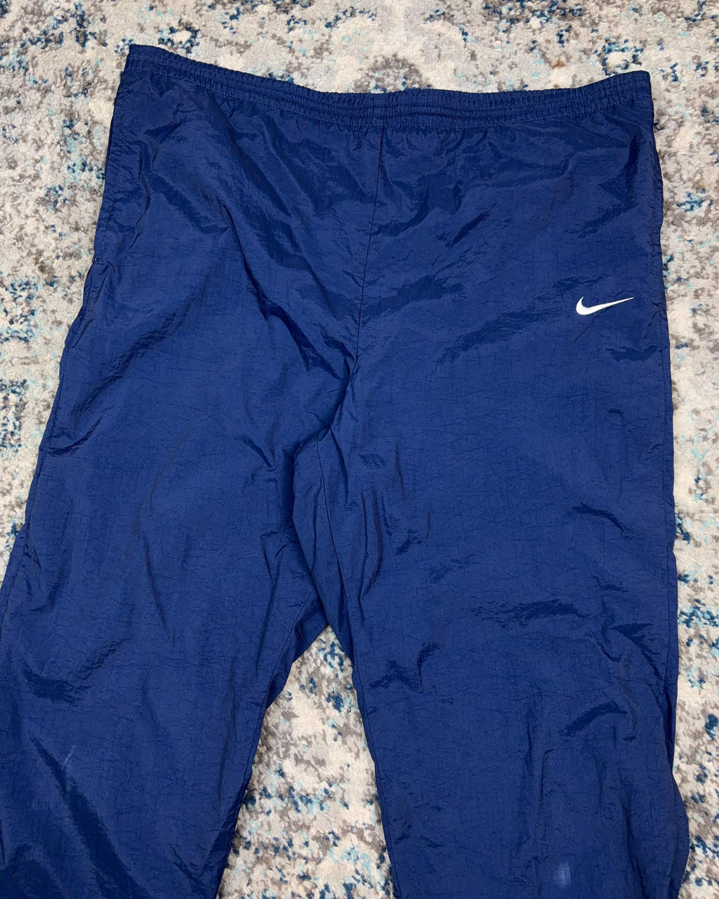 Vintage Nike Embroidered Mini Swoosh Nylon Windbreaker Pants Size YOUTH L