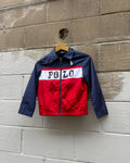 Vintage Polo Ralph Lauren Embroidered Pony Spellout Windbreaker Jacket Size YOUTH Size 7