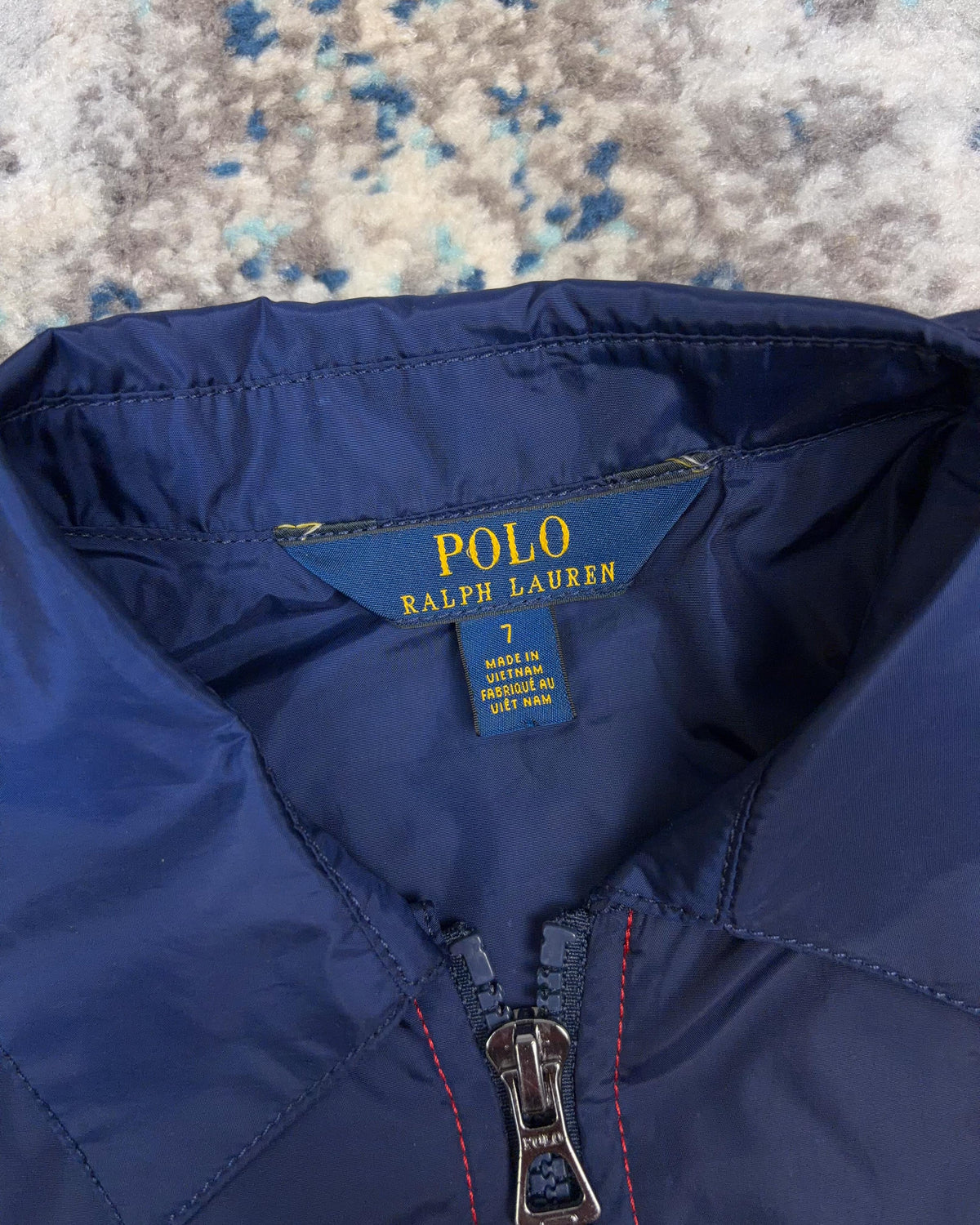 Vintage Polo Ralph Lauren Embroidered Pony Spellout Windbreaker Jacket Size YOUTH Size 7