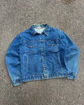 Vintage 80s/90s Key Imperial Medium Wash Denim Trucker Jacket Size YOUTH XL