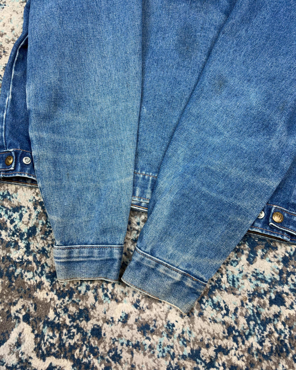 Vintage 80s/90s Key Imperial Medium Wash Denim Trucker Jacket Size YOUTH XL
