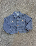 Vintage 90s Montgomery Ward Contrast Stitch Trucker Denim Jacket Size 2T