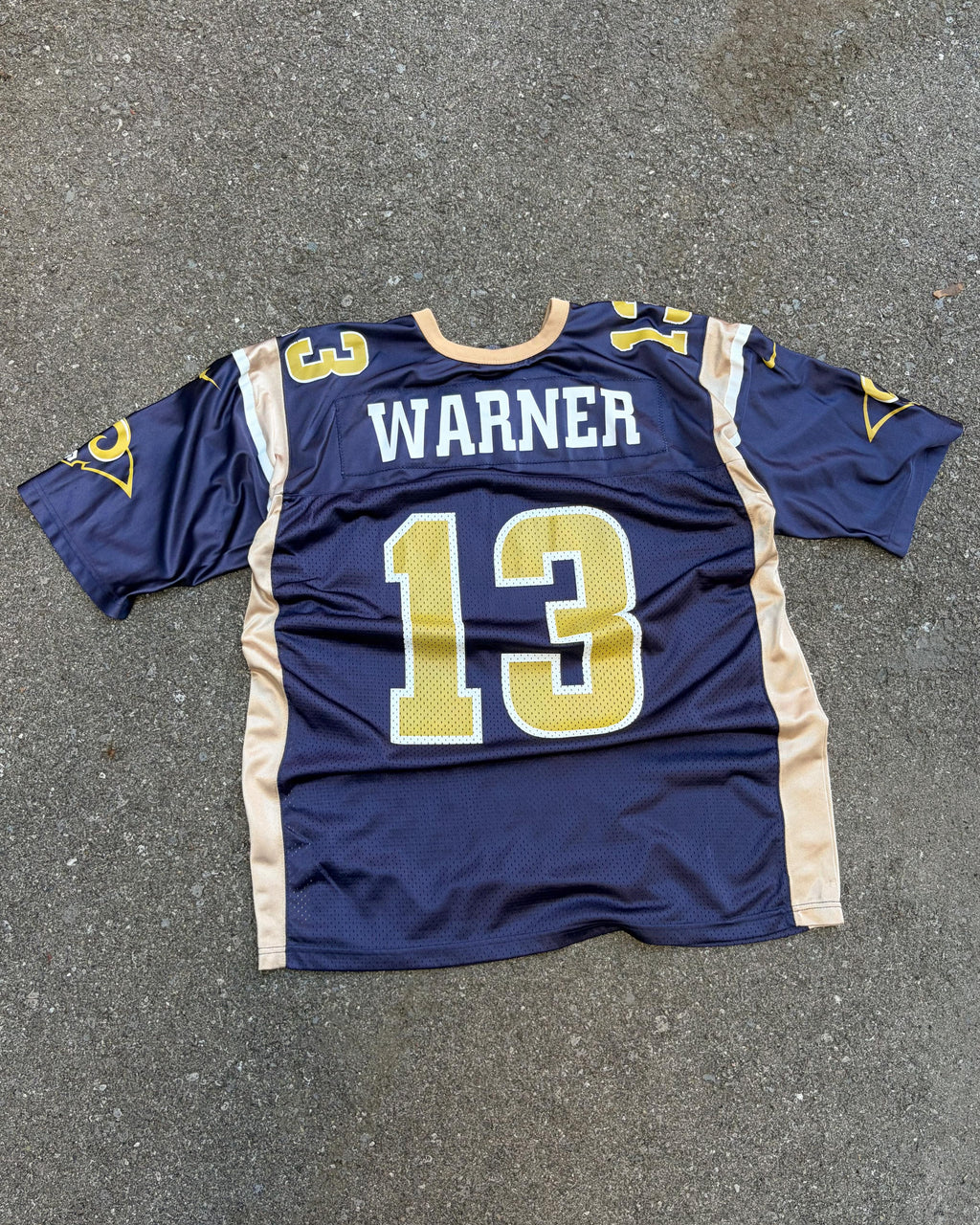 Vintage Kurt Warner #13 St. Louis Rams NFL Nike Football Jersey Size XL