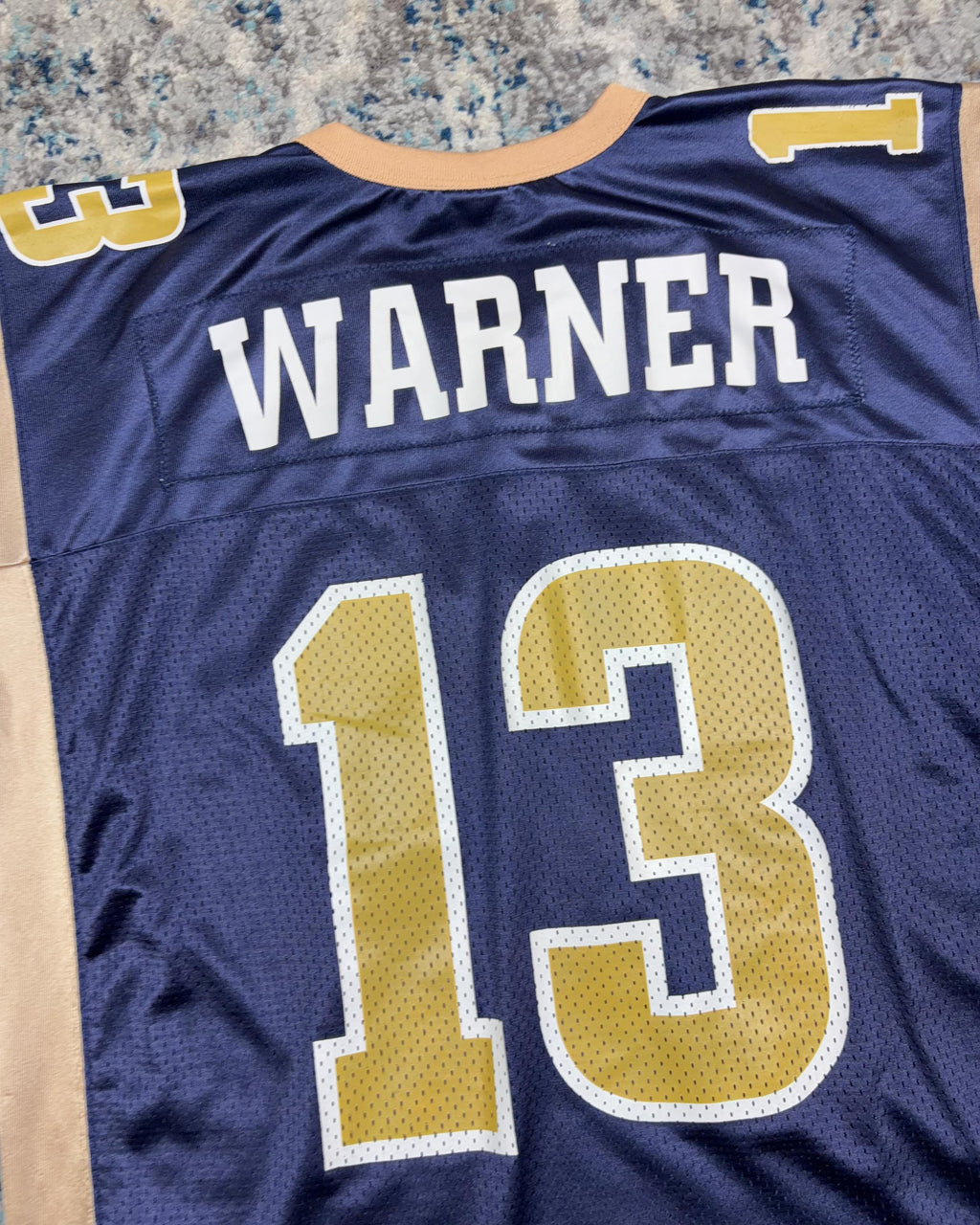 Vintage Kurt Warner #13 St. Louis Rams NFL Nike Football Jersey Size XL