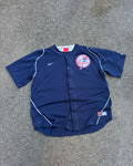 Vintage New York Yankees MLB Top Hat Logo Stitched Nike Baseball Jersey Size 2XL