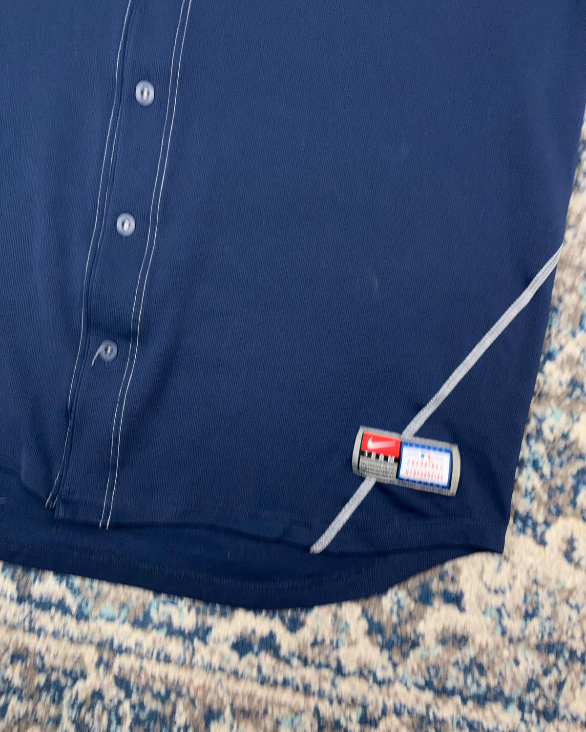 Vintage New York Yankees MLB Top Hat Logo Stitched Nike Baseball Jersey Size 2XL