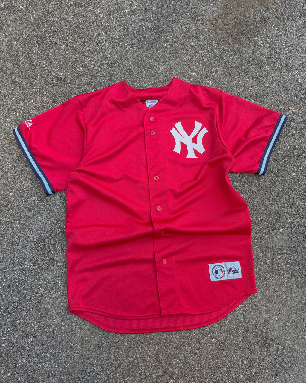 Vintage Mariano Rivera #42 New York Yankees MLB Majestic Baseball Jersey Size Large