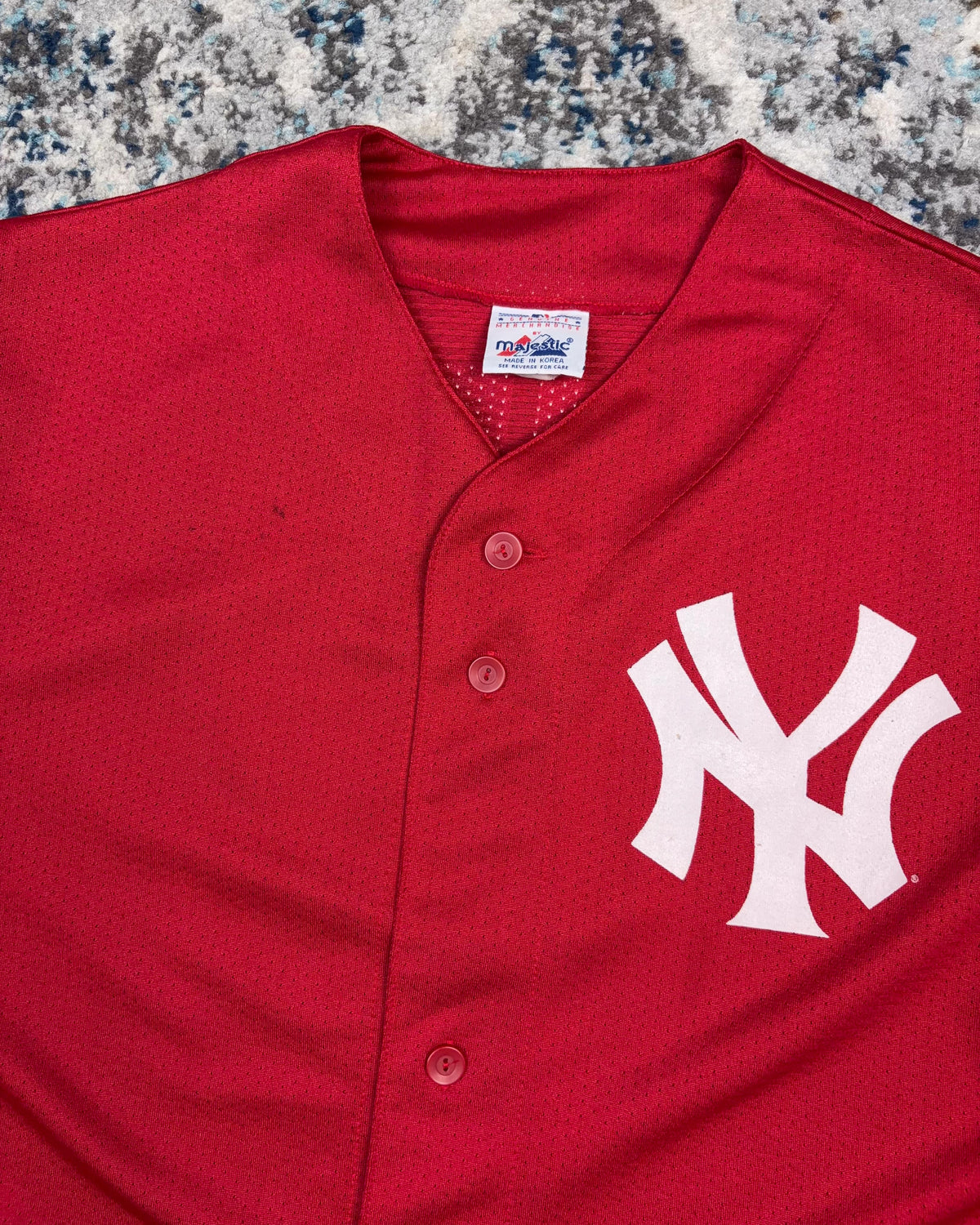 Vintage Mariano Rivera #42 New York Yankees MLB Majestic Baseball Jersey Size Large