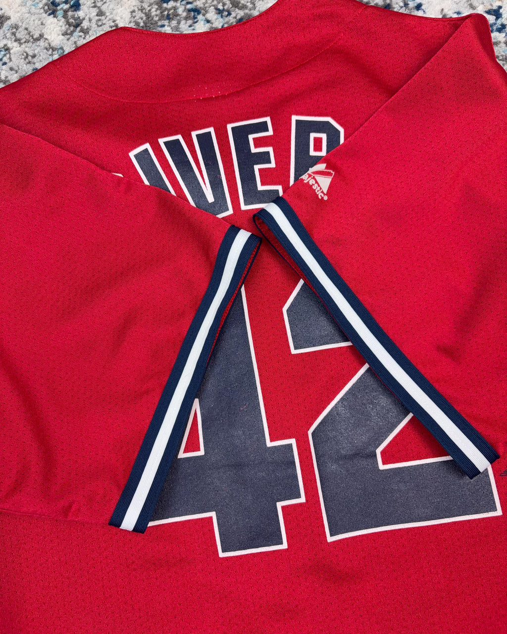 Vintage Mariano Rivera #42 New York Yankees MLB Majestic Baseball Jersey Size Large