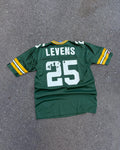 Vintage 90s Dorsey Levens #25 Green Bay Packers NFL Champion Jersey Size Large