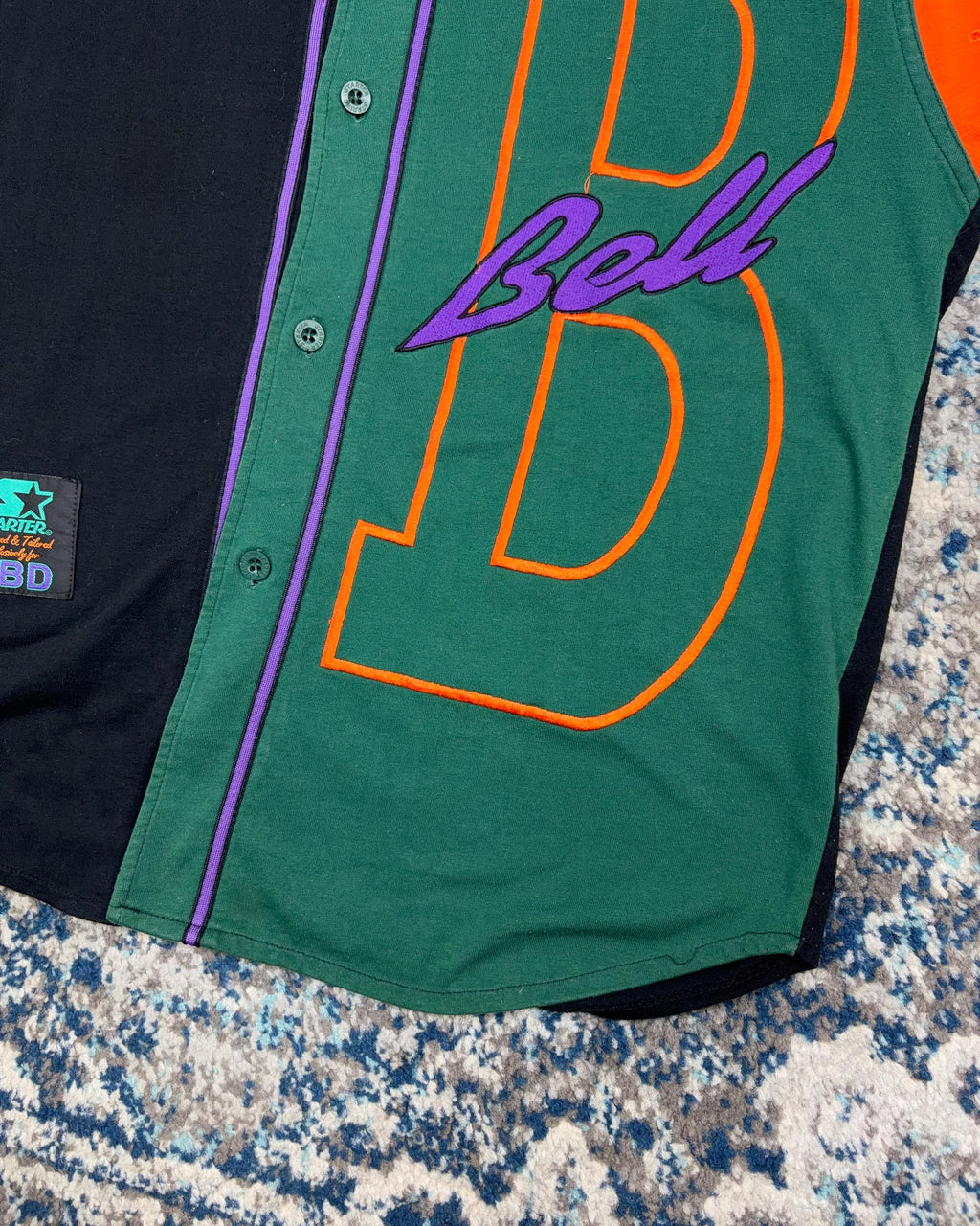 Vintage 90s Bell Biv DeVoe R&B Music Starter Flip Side Baseball Jersey Size XL