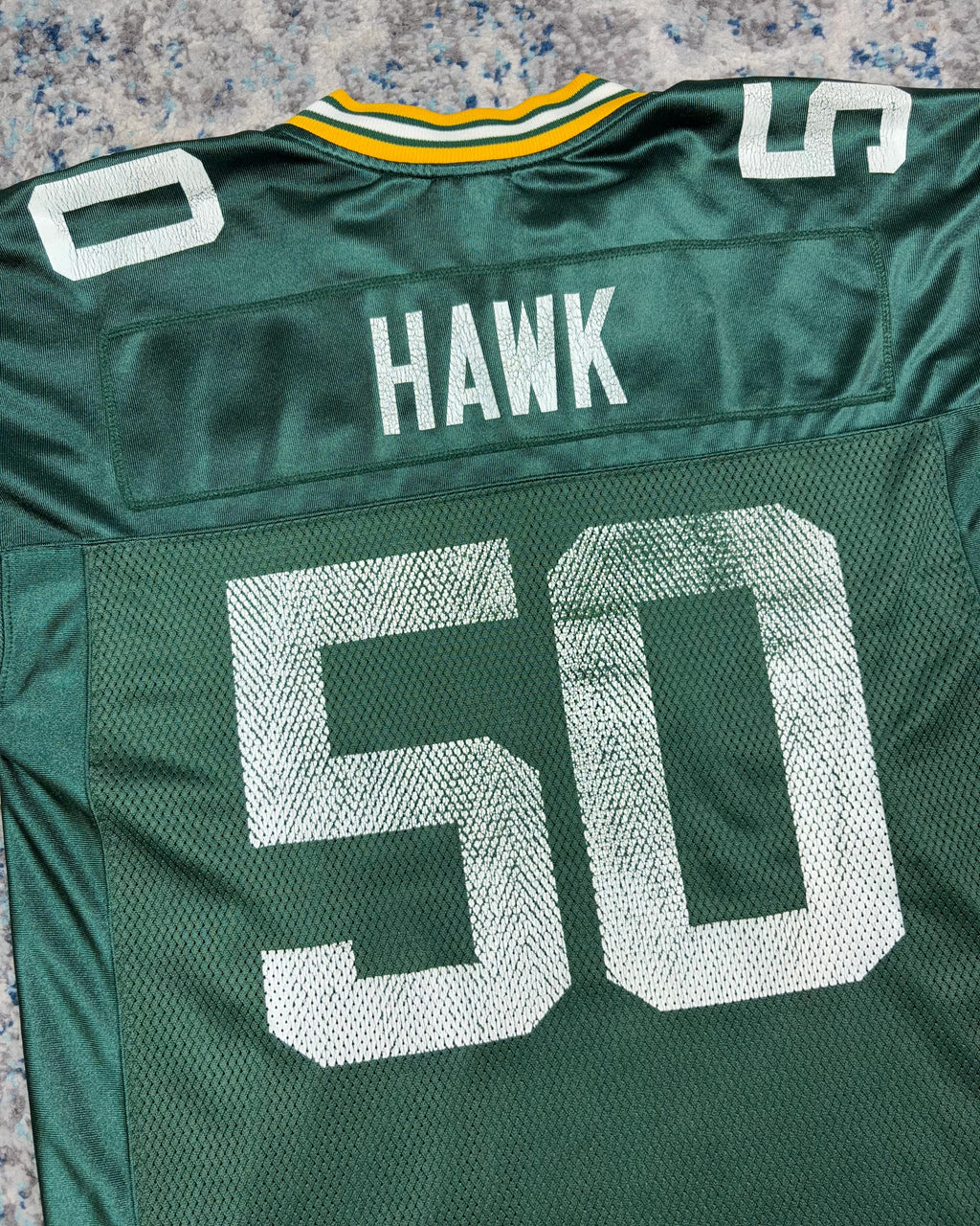 A.J. Hawk #50 Green Bay Packers NFL Reebok Football Jersey Size Medium