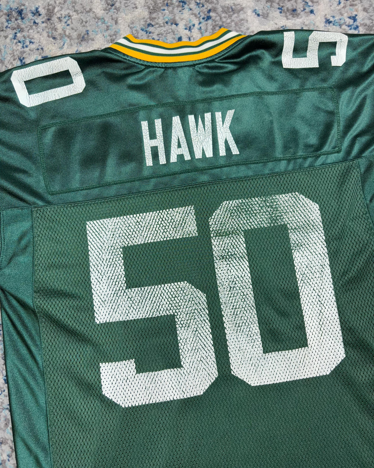 A.J. Hawk #50 Green Bay Packers NFL Reebok Football Jersey Size Medium