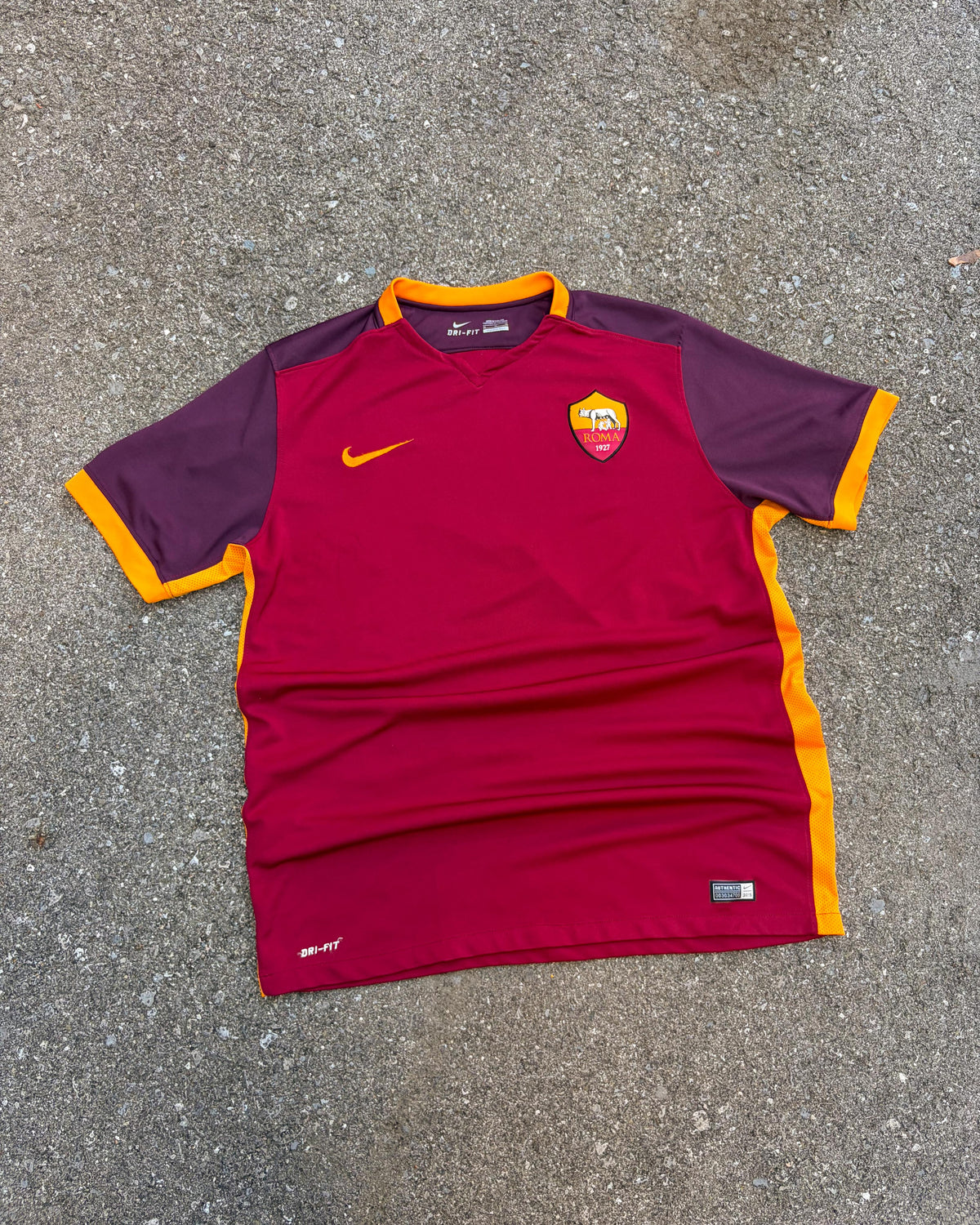 2015 Associazione Sportiva Roma FC Nike Soccer Jersey Size XL