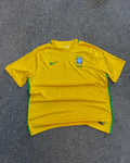 2018 Brazil Nike Home Soccer Jersey Size 2XL