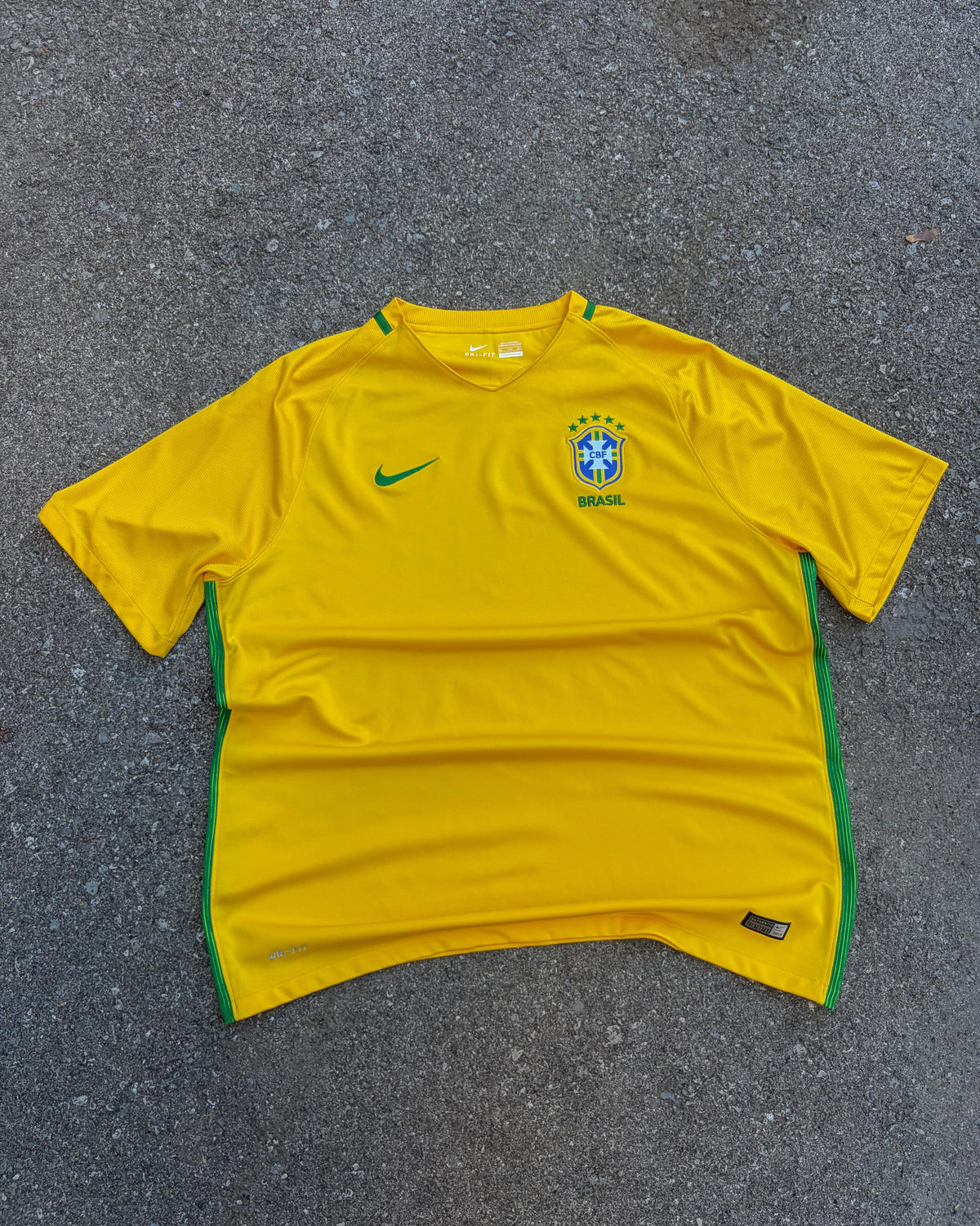 2018 Brazil Nike Home Soccer Jersey Size 2XL