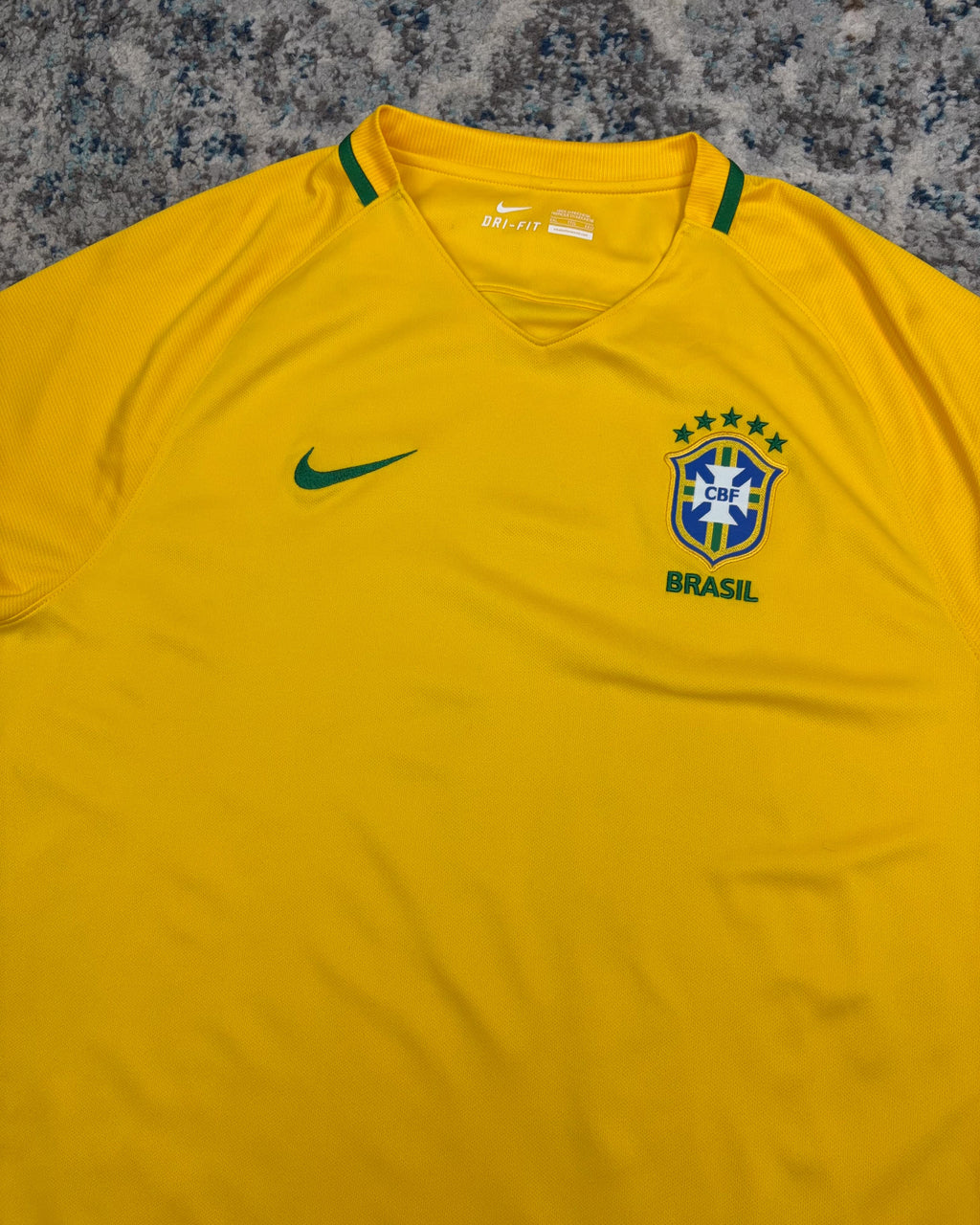 2018 Brazil Nike Home Soccer Jersey Size 2XL