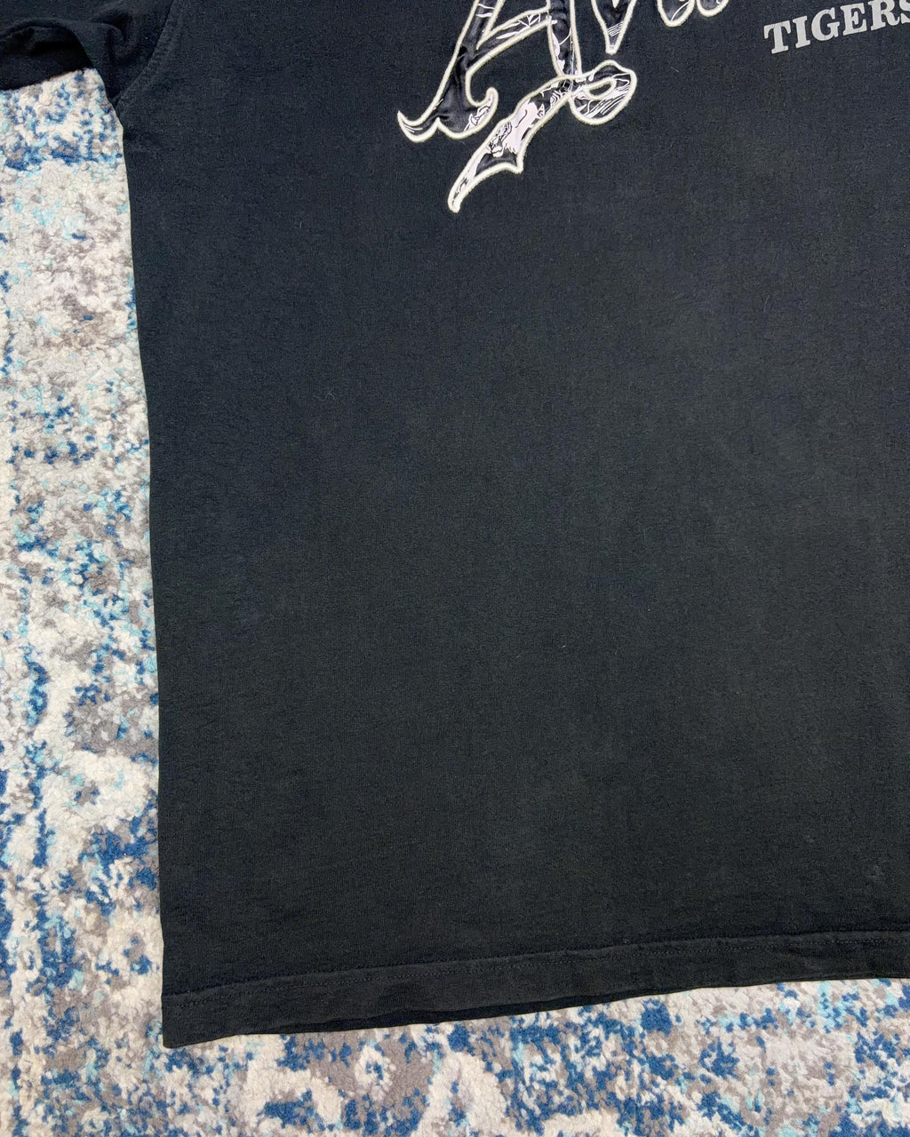 Vintage Y2K Avirex Tigers Embroidered Spellout Sleeve Graphic Jersey Size 2XL