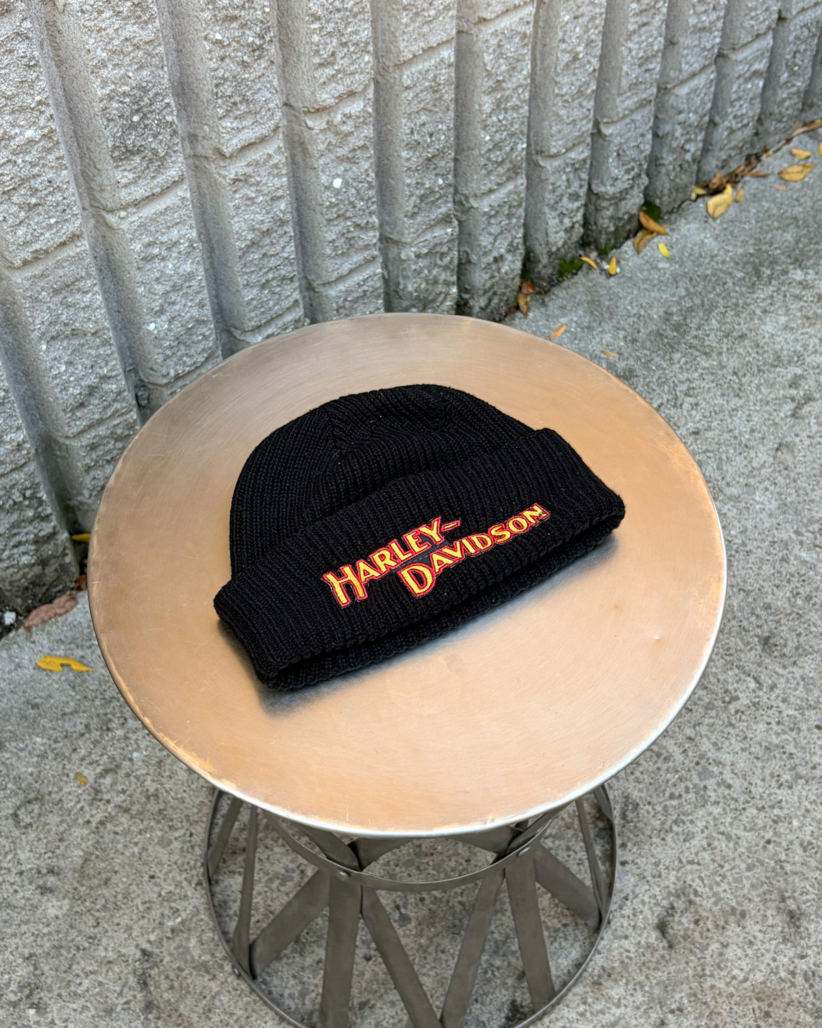 Bonnet Vintage Harley Davidson avec logo brodé, taille unique (TU)
